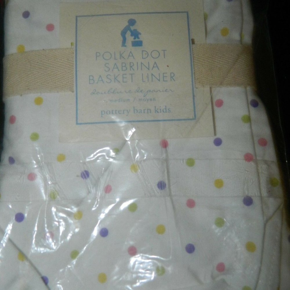 Pottery Barn Kids Sabrina Basket Liner Medium Square